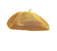 SUODEBYY Chapeau Béret Béret de Printemps et d'été Couleur Unie | Chapeau de peintre respirant en fil de coton de rue polyvalent for femmes
