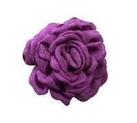 SUODEBYY Fleurs de Satin Fleurs en Tissu satiné for la décoration de Robe | 5Pcs 7cm Artificial Wedding Invitation Flowers(Purple,Flowers Only)