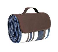 SUODEBYY Natte de Plage Couvertures de Pique-Nique extérieures imperméables | Tapis de plage pliable extra large, panier de camping printemps-été(Blue,200cm X 150cm)