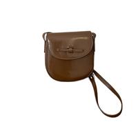 SUODEBYY Petit Sac Bandoulière en PU Sac de niche couleur café haut gamme, style à la mode, bandoulière polyvalente populaire