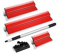 suokoun Spatule Enduit Lissage, Lame à Lisser en Acier Inoxydable avec Poignée d'extension pour Enduire les Murs et les Plafonds (25 cm, 40 cm, 60 cm)