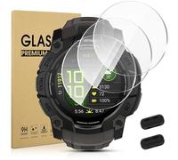 Suoman Protecteur d'écran en verre trempé pour Garmin Instinct 3 50 mm