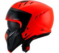 Suomy Armor Crew, casque à jet L Mat Noir/Orange Néon Mat Noir/Orange Néon