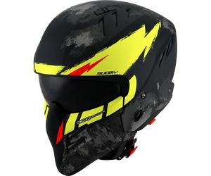 Suomy Armor Hi Volt Casque Jet, noir/jaune, Taille L (59/60)