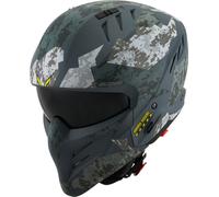 Suomy Armor Urban Squad Casque Jet, noir-vert-brun, taille S pour homme