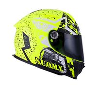 Suomy Casque Moto Intégral SR Sport Plain, Multicolore (Stars Yellow Fluo), 2XL
