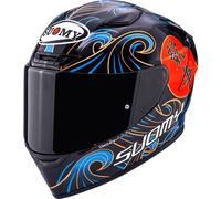 Suomy Track-1 Waves Casque, noir-bleu, taille M pour homme