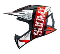 Suomy X-Wing Amped, casque à croix M Noir/Rouge/Blanc Noir/Rouge/Blanc