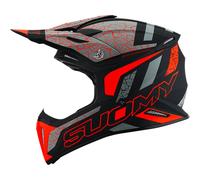 Suomy X-Wing Reel, casque à croix XL Mat Noir/Gris/Orange Néon Mat Noir/Gris/Orange Néon