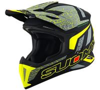 §Casque Cross Suomy X-Wing Reel Jaune Fluo Mat§