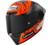 Suomy S1-XR GP Carbon Bagnaia Replica E06 Casque, noir-orange, taille S pour homme