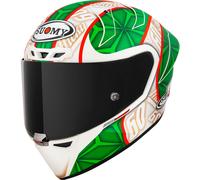 Suomy S1-XR GP Hickman Replica 2023 FIM E06 Casque, Blanc/Vert/Rouge, Taille L (59/60)