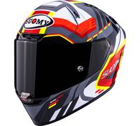 Suomy SR-GP Evo Infrared Casque, Blanc/Noir/Rouge, Taille XL (61/62)