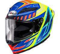 Suomy Stellar 2 Deepspace Casque, Bleu mat/jaune, Taille S (55/56)
