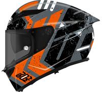 Suomy Stellar 2 Entropy, casque intégral XL Mat Gris/Noir/Orange Mat Gris/Noir/Orange