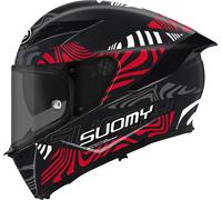 Suomy Stellar 2 Molten, casque intégral M Mat Noir/Gris/Rouge Mat Noir/Gris/Rouge