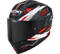 Suomy Track-1 404 2023 Casque, Gris/Noir/Rouge, Taille XL (61/62)