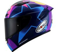 Suomy Track-1 Bastianini Replica, casque intégral L Noir/Fuchsia/Mauve/Bleu Noir/Fuchsia/Mauve/Bleu