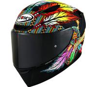 Suomy Track-1 Chieftain, casque intégral M Mat Noir/Mauve/Rouge/Jaune Mat Noir/Mauve/Rouge/Jaune
