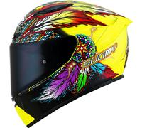 Suomy Track-1 Chieftain, casque intégral XL Jaune/Rouge/Turquoise/Mauve Jaune/Rouge/Turquoise/Mauve