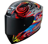 Suomy Track-1 Flying, casque intégral M Rouge/Gris Clair/Bleu/Jaune Rouge/Gris Clair/Bleu/Jaune