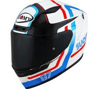 Suomy Track-1 Ninety Seven 2023 Casque, Blanc/Rouge/Bleu, Taille XL (61/62)