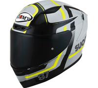 Suomy Track-1 Ninety Seven 2023 Casque, gris-jaune, taille XL pour homme