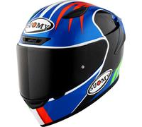 Suomy Track-1 Pecco Mugello 2022, casque intégral L Noir/Bleu/Vert/Rouge Noir/Bleu/Vert/Rouge