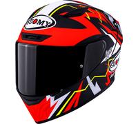 Suomy Track-1 Sam Lowes Replica 2025, casque intégral XXL Mat Rouge/Noir/Blanc/Jaune Mat Rouge/Noir/Blanc/Jaune