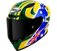 Suomy Track-1 Troy Bayliss Replica 2005, casque intégral M Jaune/Vert/Bleu Jaune/Vert/Bleu
