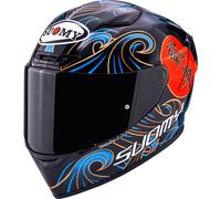 Suomy Track-1 Waves Casque, noir/bleu, Taille XXL (63)