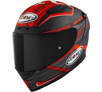 Suomy Casque intégral TX-Pro Johnson Replica – Mat Rouge/Noir/Gris, Taille L