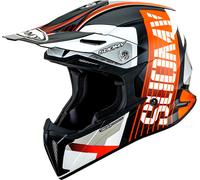 Suomy X-Wing Amped, casque à croix L Noir/Orange/Blanc Noir/Orange/Blanc