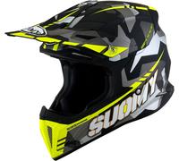Suomy X-Wing Camouflager, casque à croix S Mat Noir/Gris/Jaune Néon Mat Noir/Gris/Jaune Néon