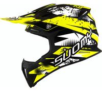 Suomy X-Wing Gap Casque Motocross, jaune/noir/blanc, Taille XL