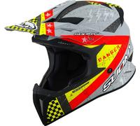 Suomy X-Wing Jetfighter Casque de motocross, rouge, taille L pour homme