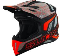 Suomy X-Wing Reel E06 Casque de motocross, noir-gris-orange, taille S pour homme