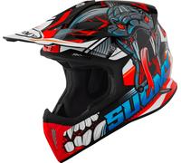 Suomy X-Wing Snake E06 Casque de motocross, noir-blanc-rouge, taille XS pour homme