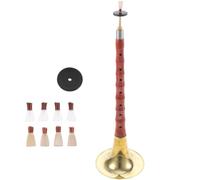 Suona Chinoise en Métal C pour Débutants et Professionnels | Instrument à Vent Ethnique, Léger et Facile à Jouer, Anche Plastique, Finition Poli et Meulé Couleur Aléatoire