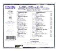 Laurenti Bartolomeo Girolamo – Suonate Per Camera e Violino, e Cello Op.1a – Tactus