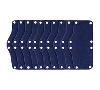 Suoumwa 10 Pièces Bandeau Anti-Transpiration pour Casque de Sécurité, Doublure de Chapeau Rigide en Coton, Bandeaux Anti-Transpiration Réutilisables pour Casque de Sécurité (Bleu)