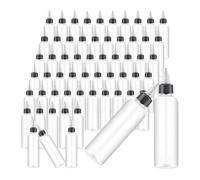 Suoumwa 100 Flacons Souples en Plastique de 113 Ml, Flacons Vides pour Huiles Capillaires avec Bouchon à Vis pour Huiles Essentielles