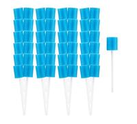Suoumwa 100 Tampons Nettoyants Buccaux Jetables, Éponges pour Enveloppées Individuellement pour le Nettoyage Buccal des Personnes Âgées, pour les Bouches Sèches et les Brosses à Dents Sans E