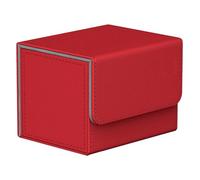 Suoumwa 100 + Trading Card Deck Box Collecte Carte Jouet W/Fermeture Magnétique Cartes de Stockage Carte Cas Protecteur Rouge