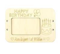 Suoumwa 2 Portefeuilles en Bois Personnalisés - Cadeaux en Espèces à Motif Ballon, Cadeaux d'anniversaire, Cadeaux de Fête d'anniversaire