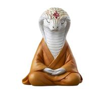 Suoumwa 2025 Année du Serpent Ornement Résine Assis Méditant Serpent Voiture Figurines Sculpture Succulente Bonsaï Décorations B