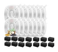 Suoumwa 28 Filtres de Rechange pour à Eau pour Chat, Filtres de à Eau, Éponges de Pré-Filtre pour pour Chat de 2,8 L