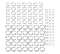 Suoumwa 35 Pièces Set Pieces en Acrylique Disponcement Stand Clear Ring Baseball Baseball pour Golf Ball, Baseball, Softball, Tennis Ball