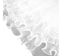 Suoumwa 3pack 4 Yards Fleur Emballage Paper Pearl Edge, Bouquet Emballage Paper pour Valentin Florist Supplies White