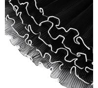 Suoumwa 3pack 4 Yards Fleur Emballage Paper Pearl Edge, Bouquet Emballage Papier pour Valentin Floriste Fournisses Mariage Noir